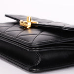 Chanel Top Handle Bag Black Calfskin AGHW
