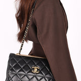 Chanel Trendy CC Turnlock Flap Black Lambskin 2017 GHW