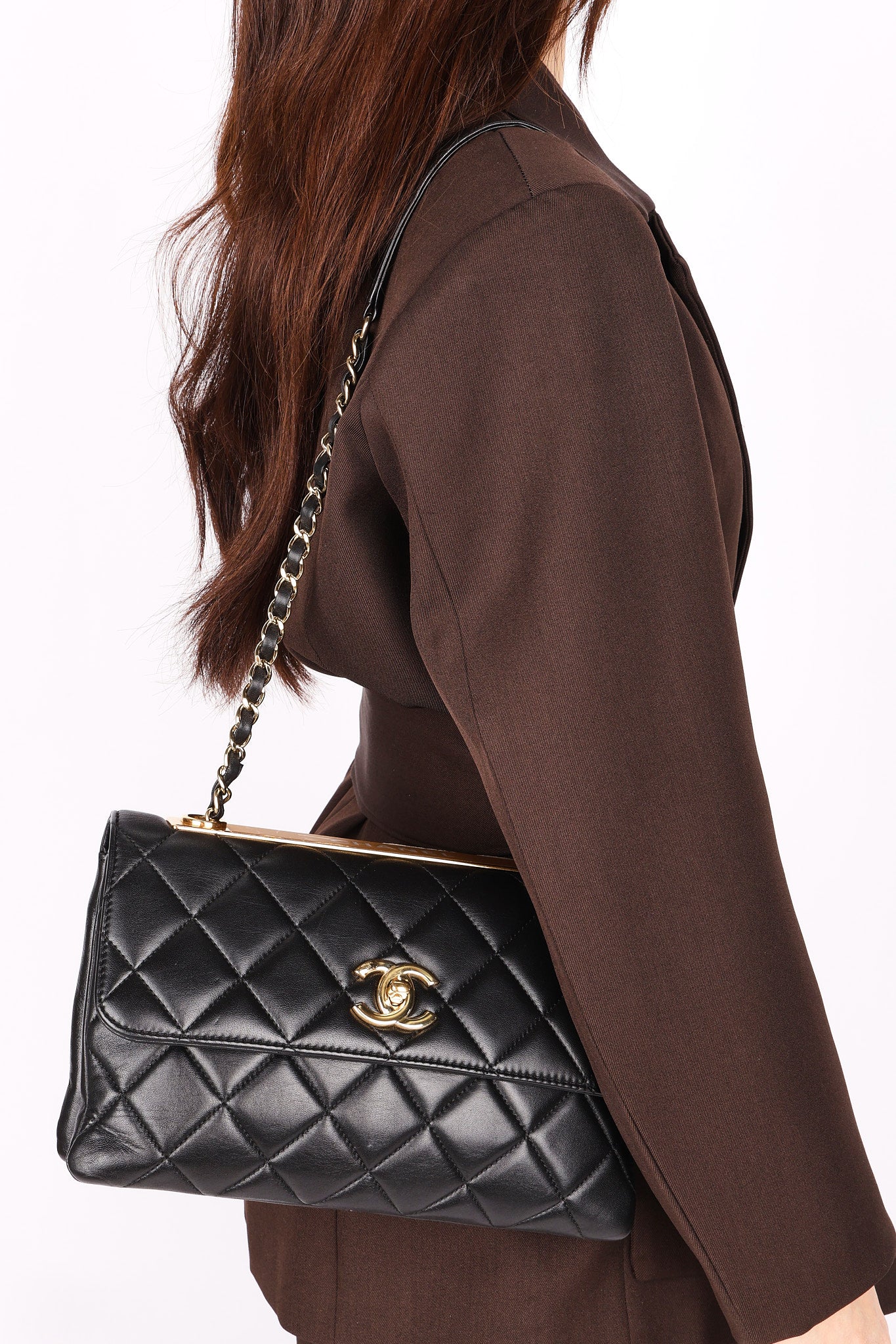 Chanel Trendy CC Turnlock Flap Black Lambskin 2017 GHW