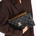 Chanel Trendy CC Turnlock Flap Black Lambskin 2017 GHW