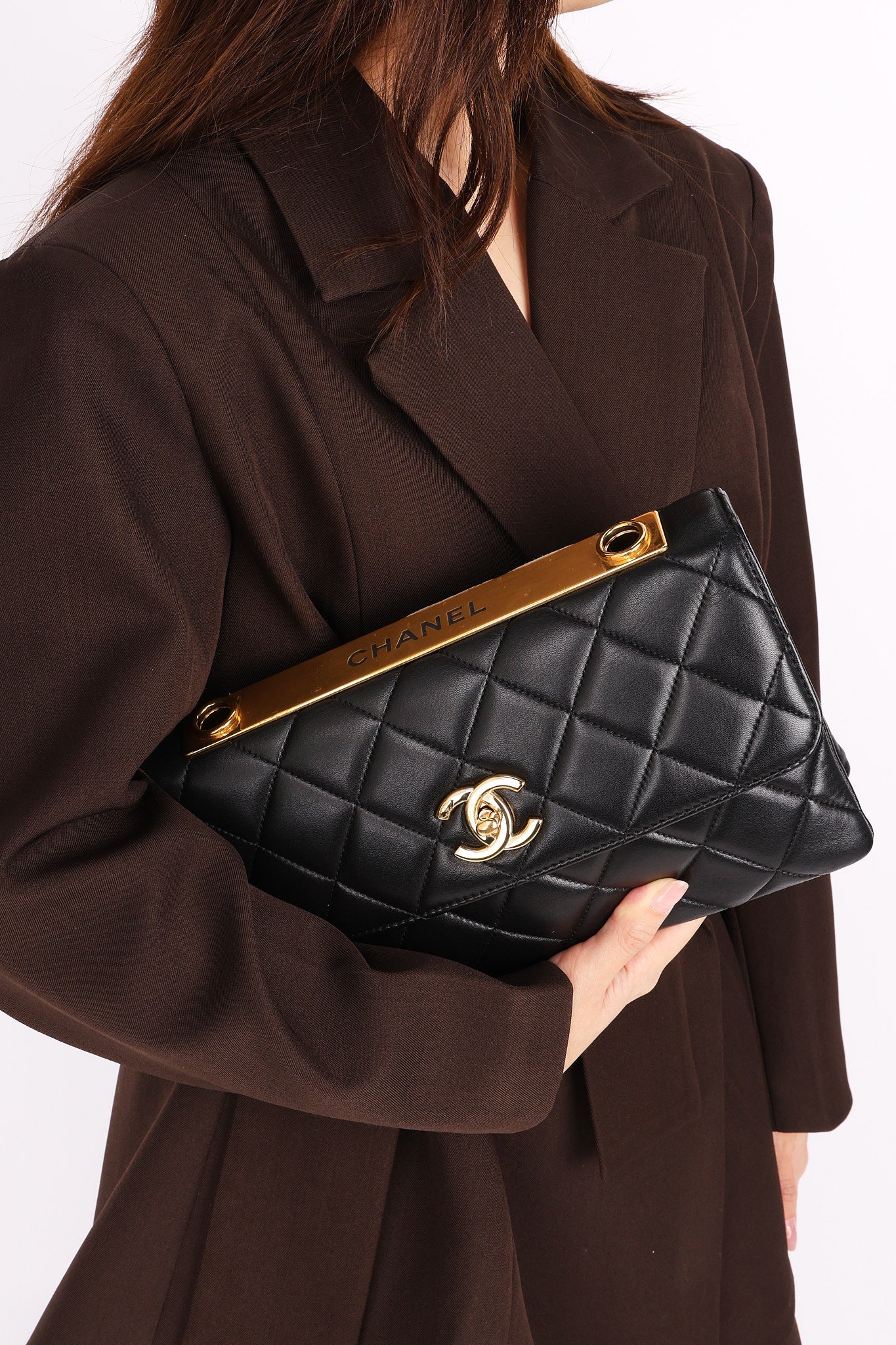 Chanel Trendy CC Turnlock Flap Black Lambskin 2017 GHW
