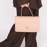 Chanel Bag Dusty Pink Calfskin AGHW