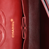 Chanel Medium Classic Double Flap Black Caviar 24K GP