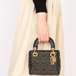 Dior Studded Mini Lady Black