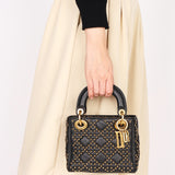 Dior Studded Mini Lady Black