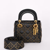 Dior Studded Mini Lady Black