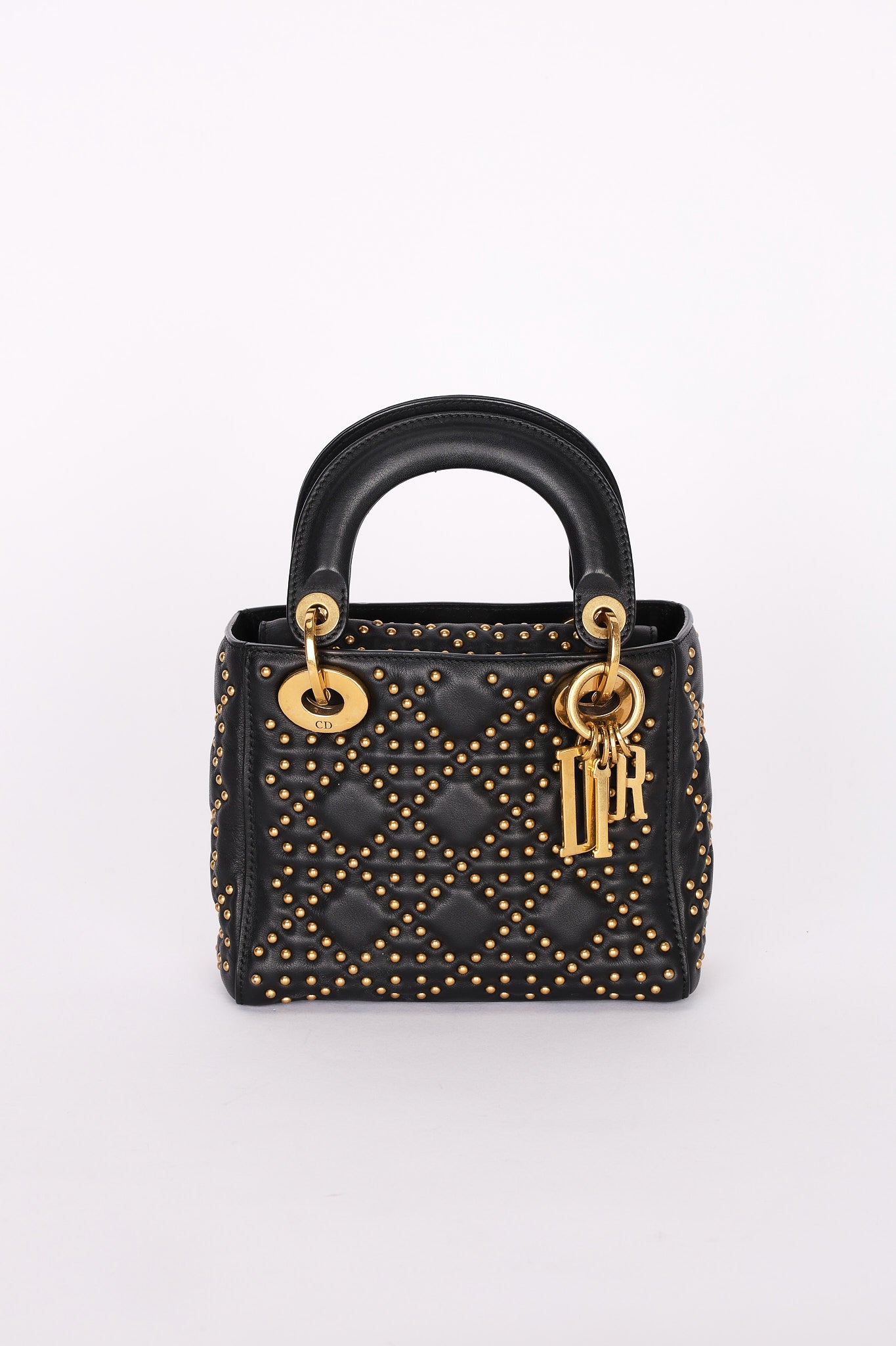 Dior Studded Mini Lady Black