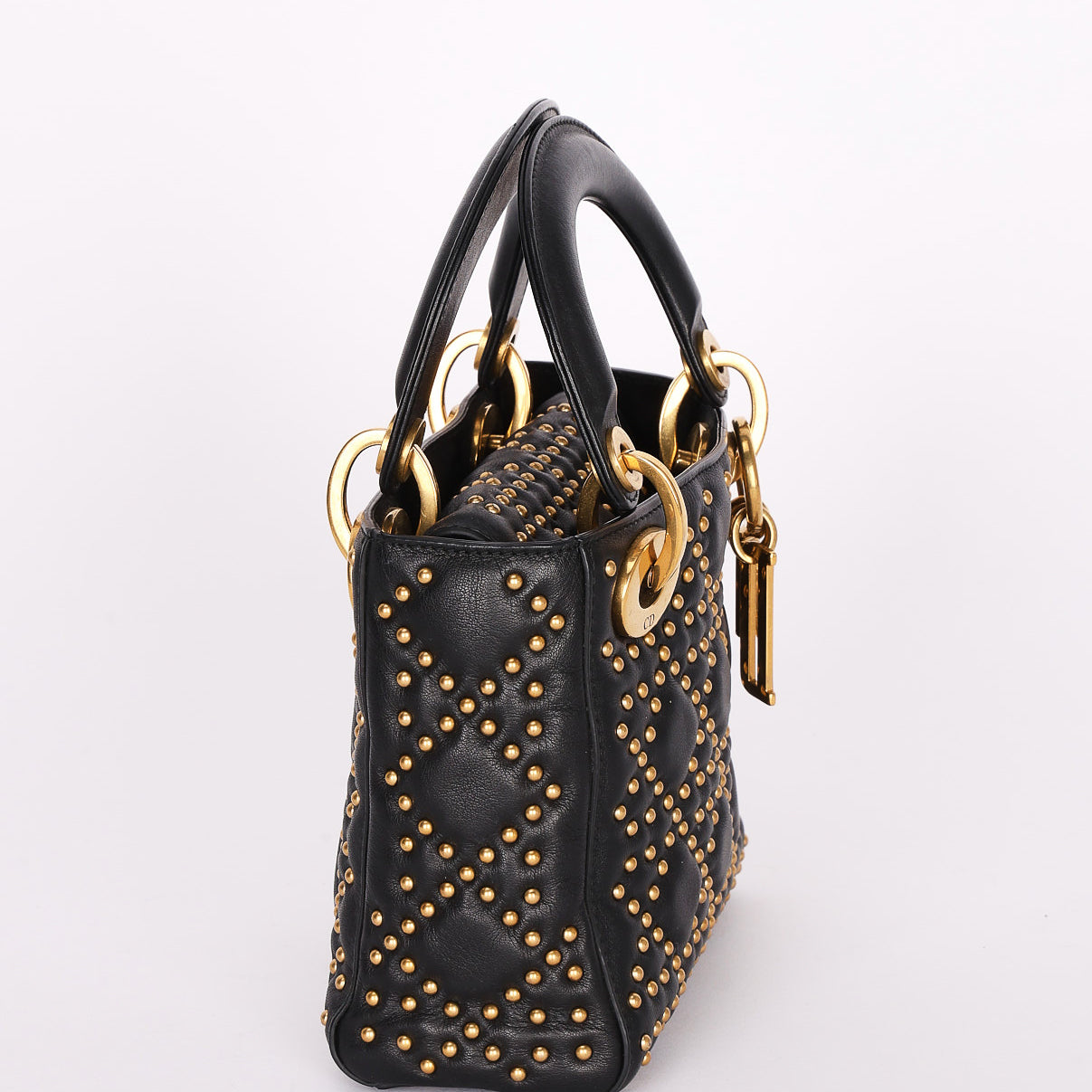 Dior Studded Mini Lady Black