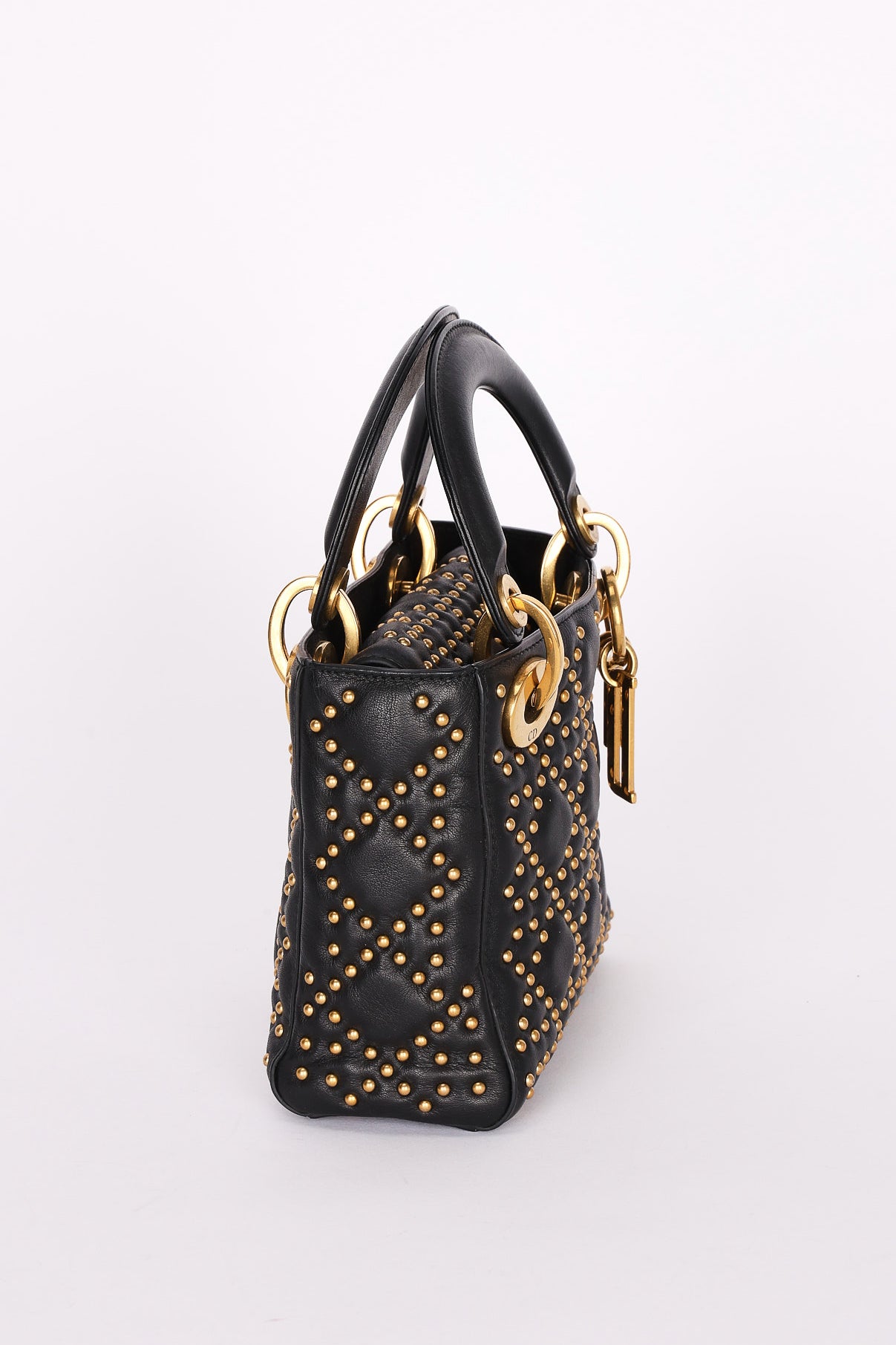 Dior Studded Mini Lady Black