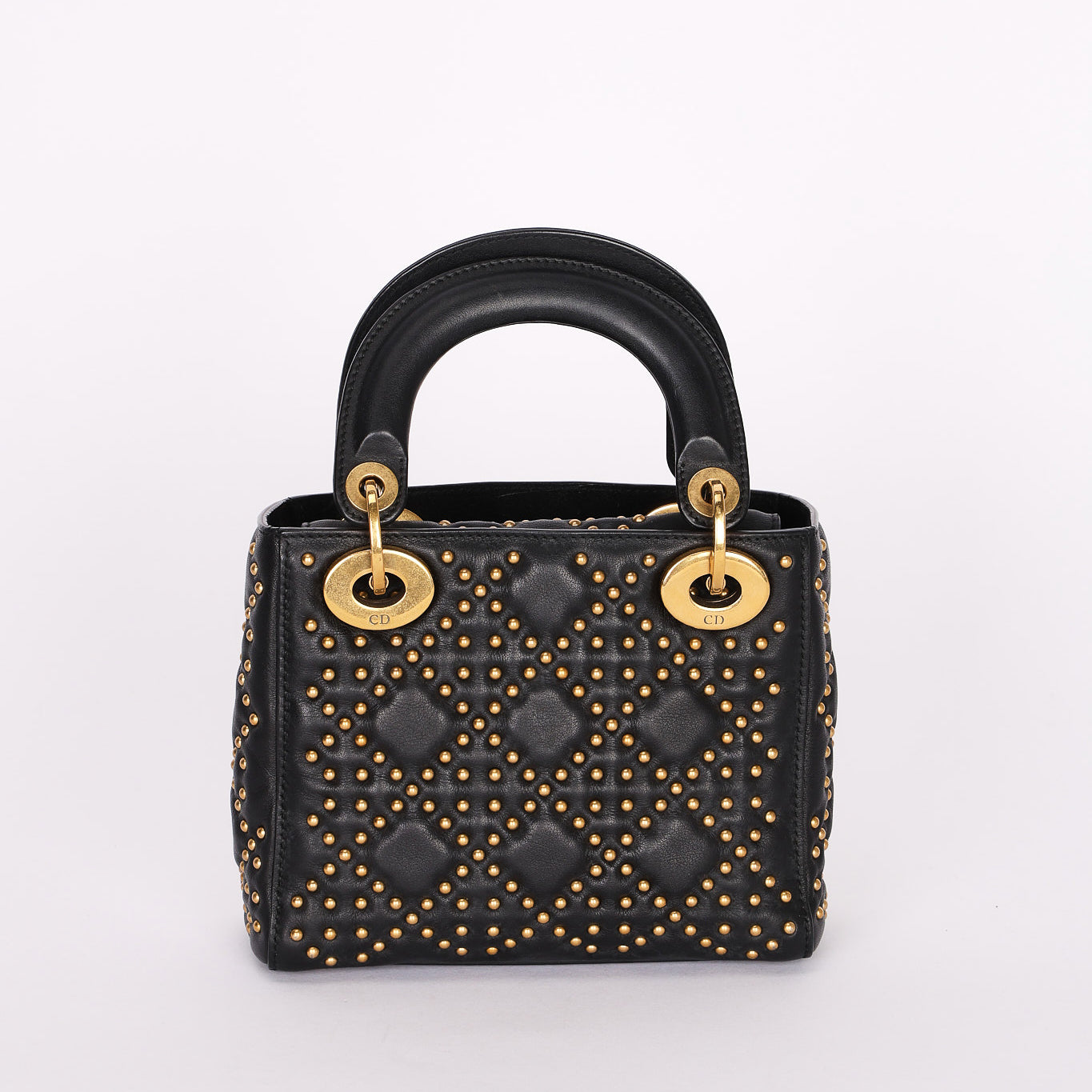 Dior Studded Mini Lady Black