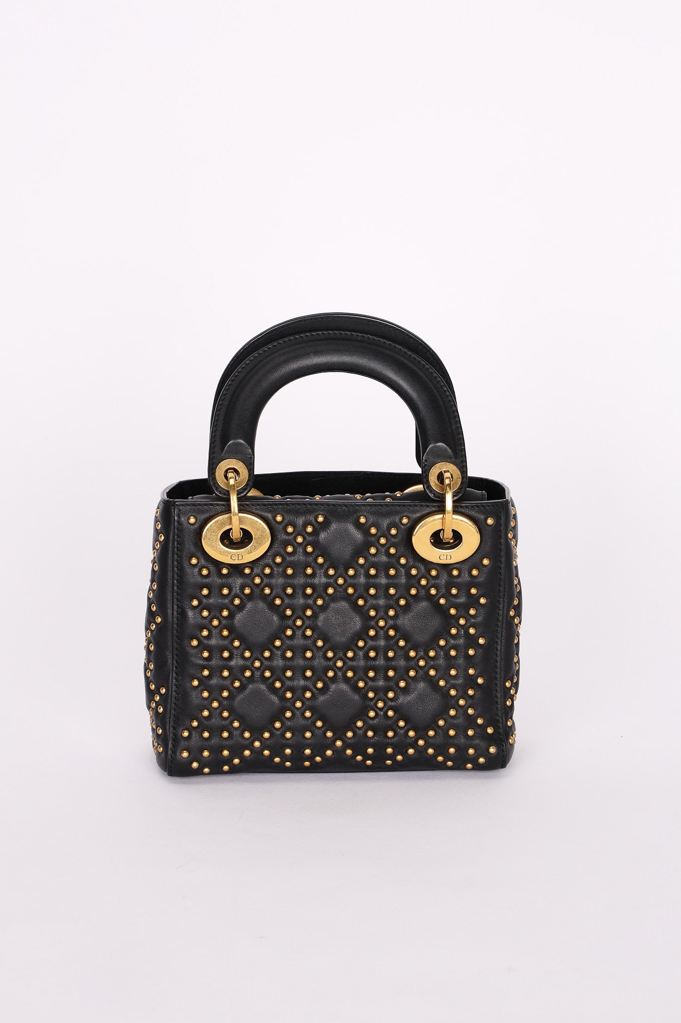 Dior Studded Mini Lady Black
