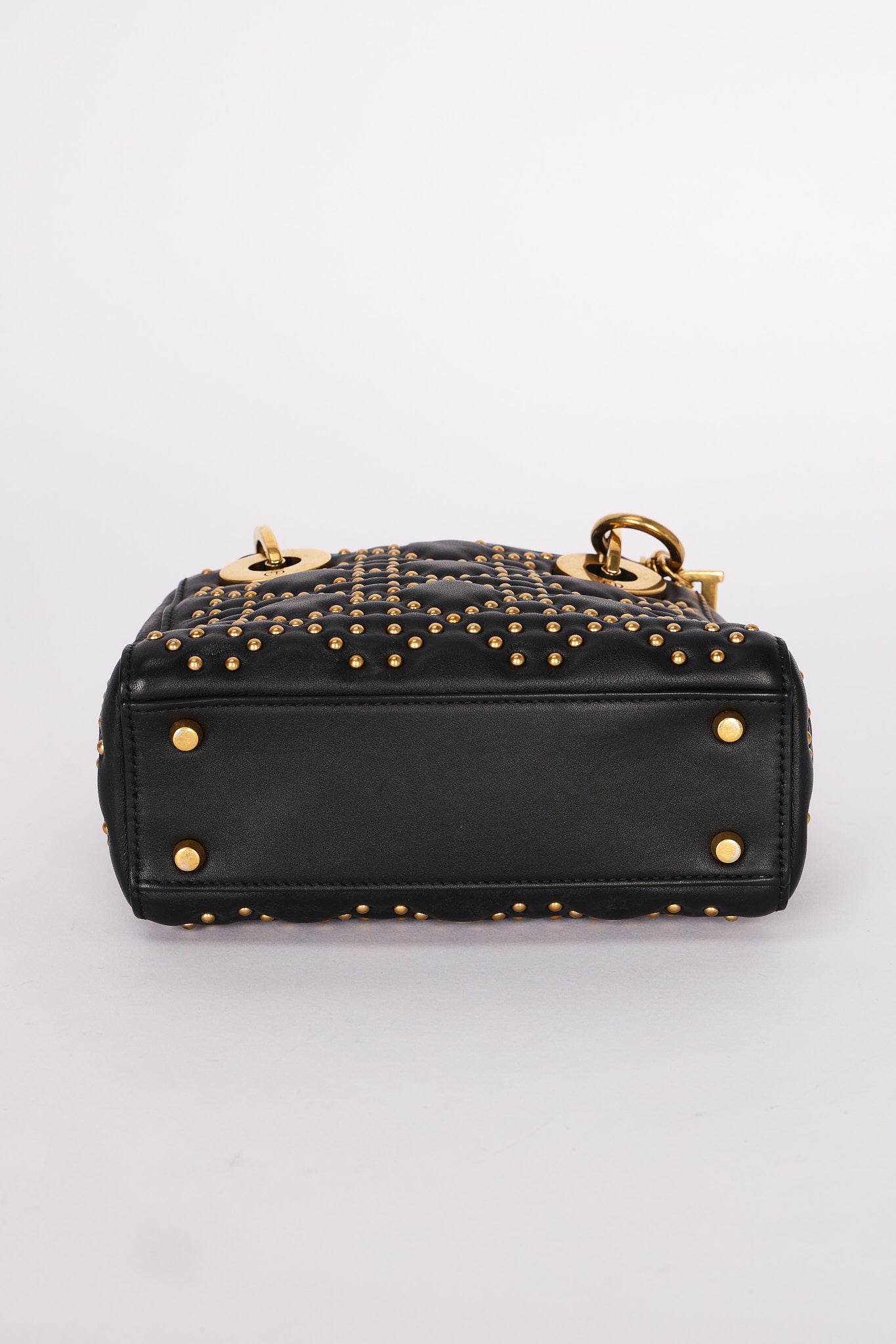 Dior Studded Mini Lady Black