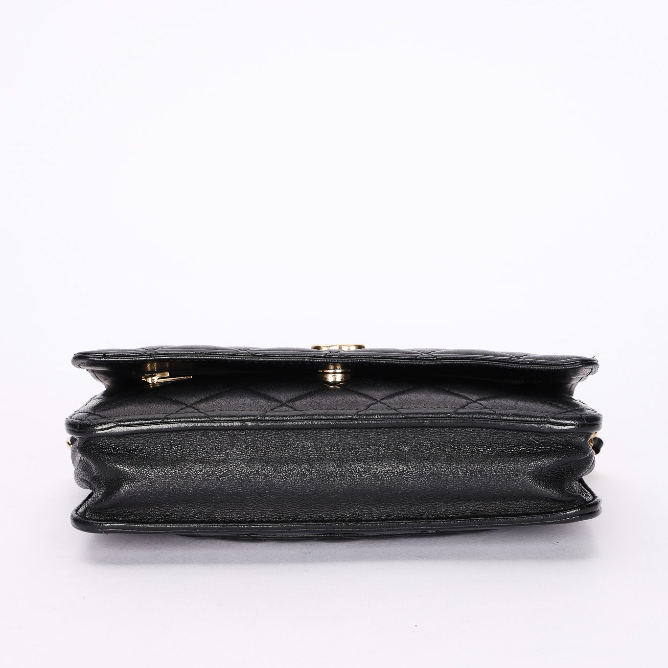 Chanel Coco Charms Wallet on Chain Black Lambskin MMHW