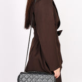 Chanel Single Flap Gunmetal Metallic RHW
