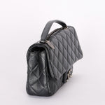 Chanel Single Flap Gunmetal Metallic RHW