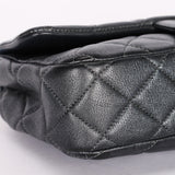 Chanel Single Flap Gunmetal Metallic RHW