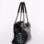 Chanel Boy Reverso Shopping Tote Black Patent RHW