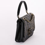 Chanel CC Chain Subtle Flap Black Sheepskin AGHW