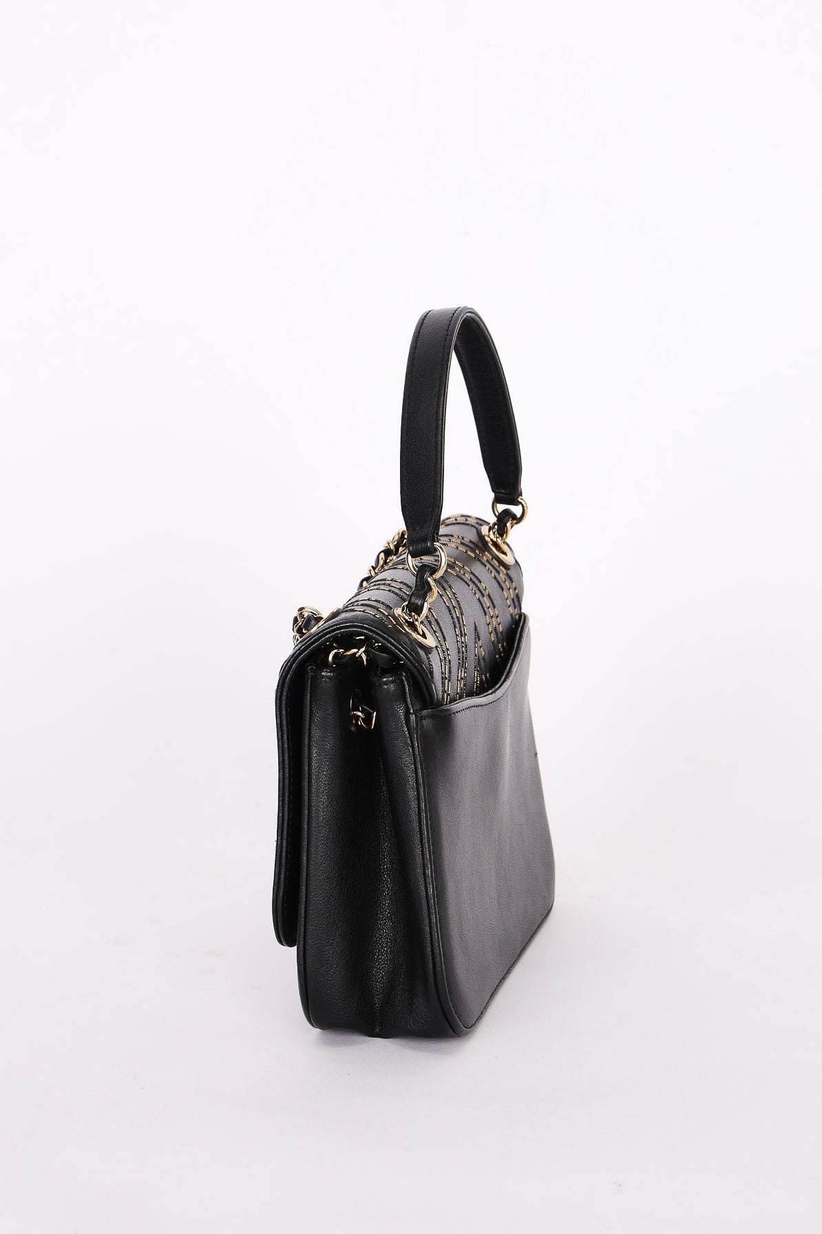 Chanel CC Chain Subtle Flap Black Sheepskin AGHW