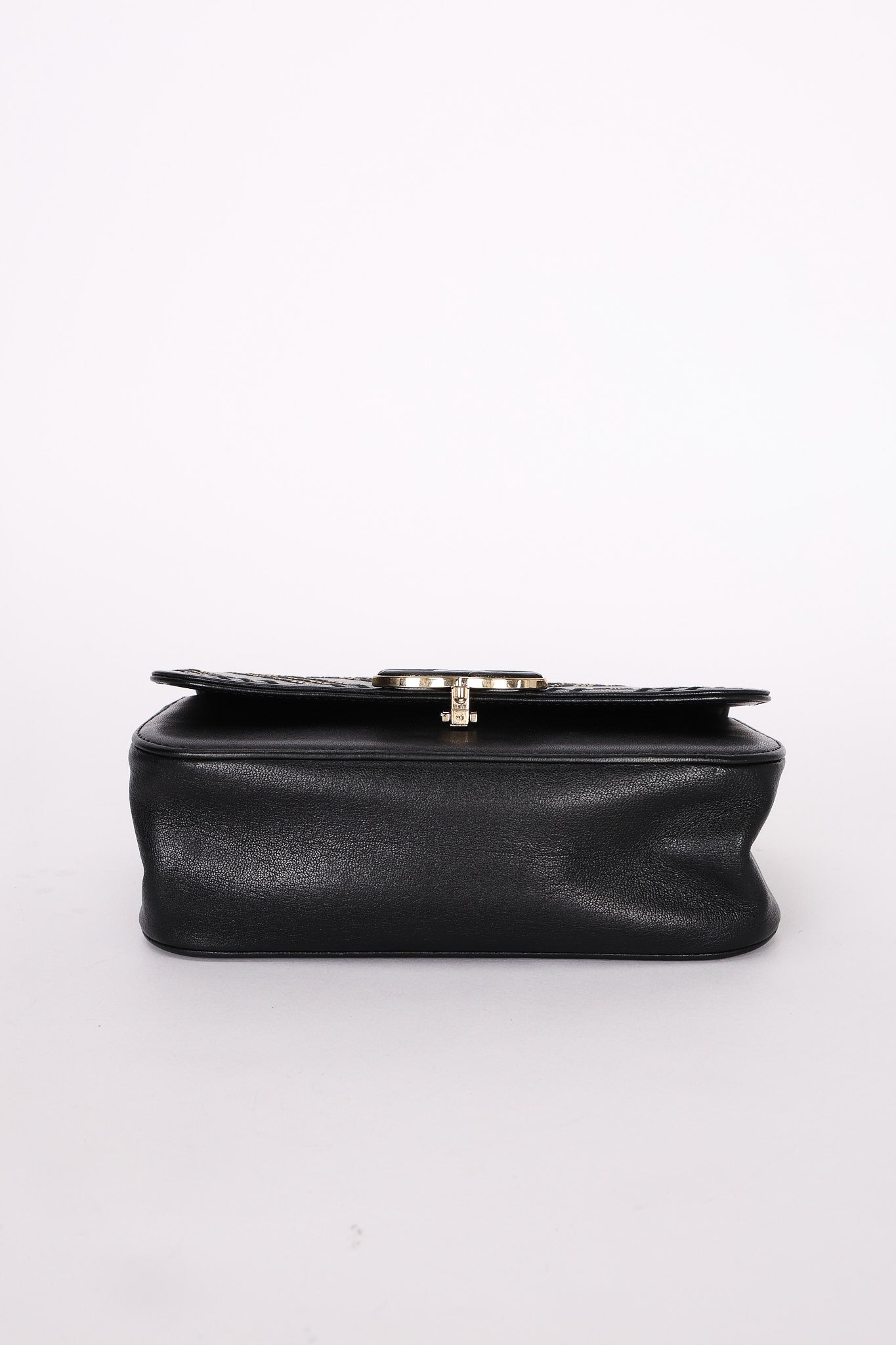 Chanel CC Chain Subtle Flap Black Sheepskin AGHW