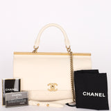 Chanel Bag White Calfskin AGHW