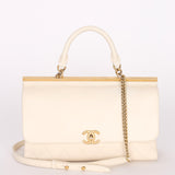 Chanel Bag White Calfskin AGHW