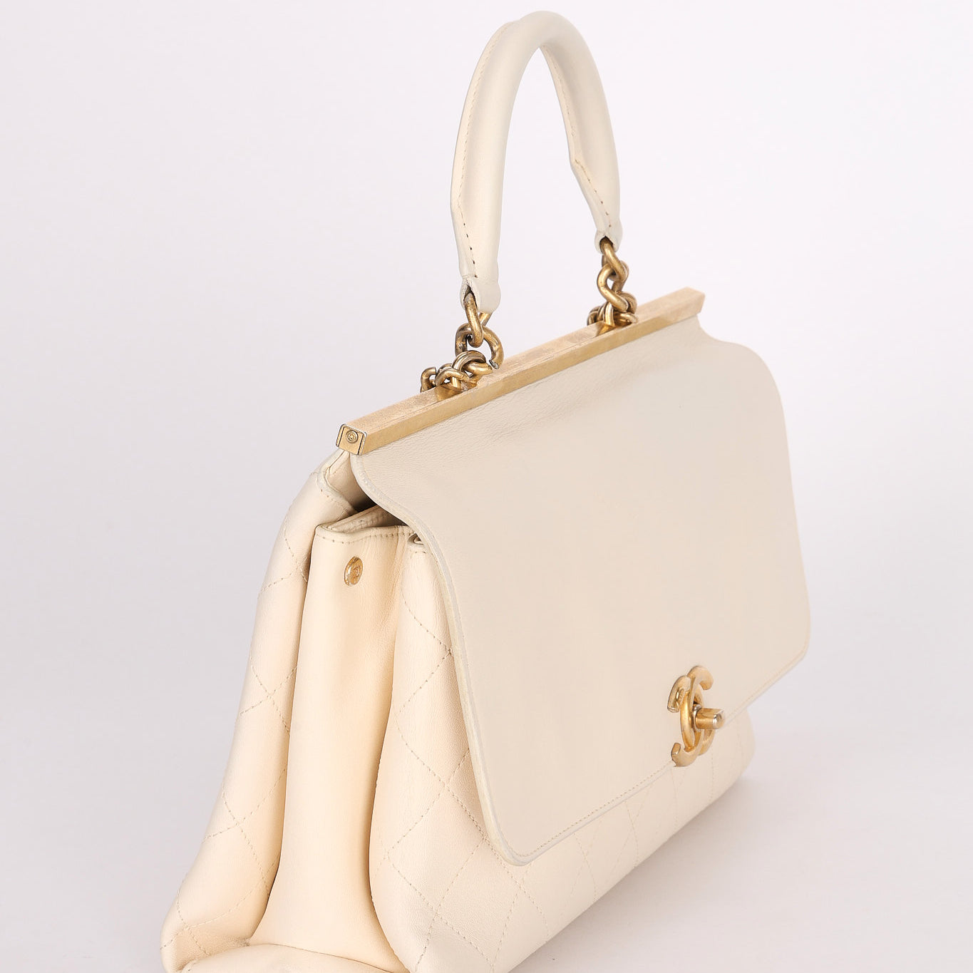 Chanel Bag White Calfskin AGHW