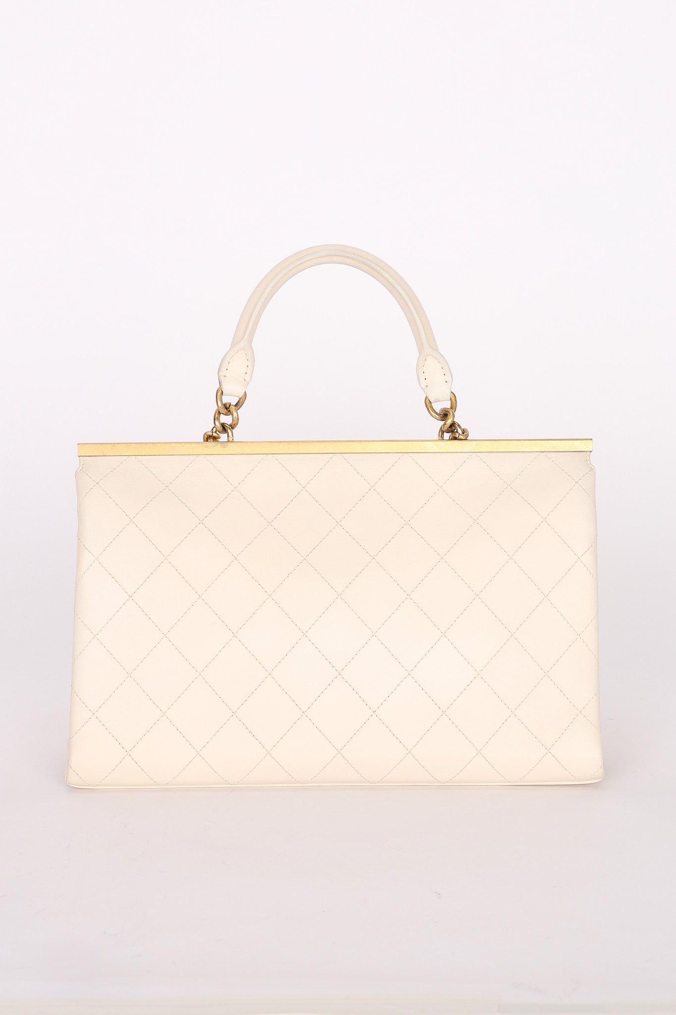Chanel Bag White Calfskin AGHW