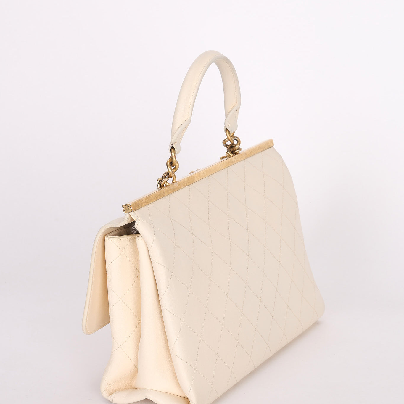 Chanel Bag White Calfskin AGHW