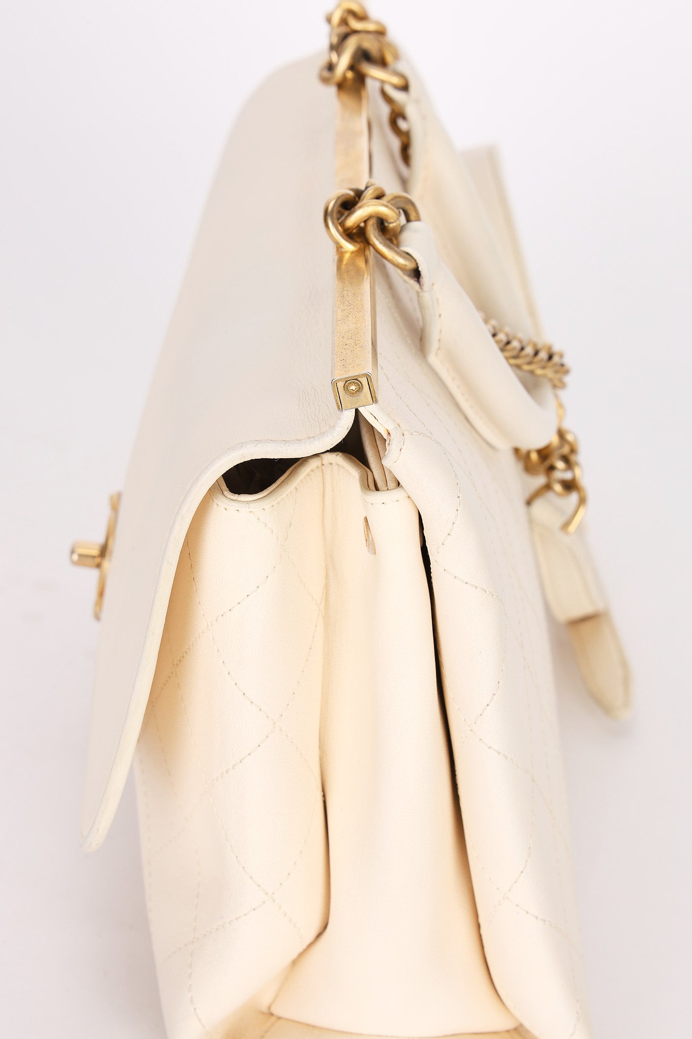 Chanel Bag White Calfskin AGHW