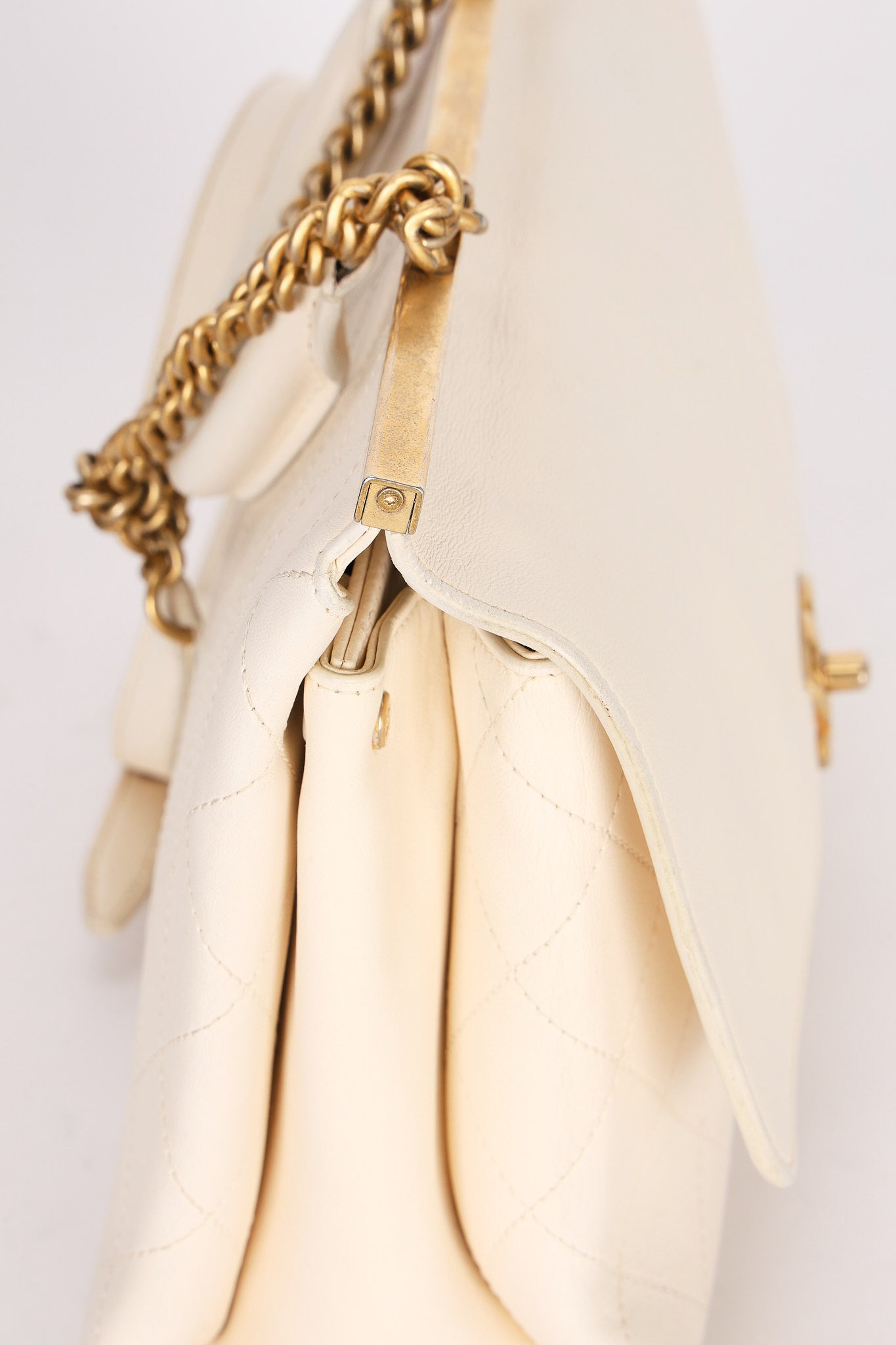 Chanel Bag White Calfskin AGHW