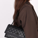 Chanel Bag Black Calfskin DSHW