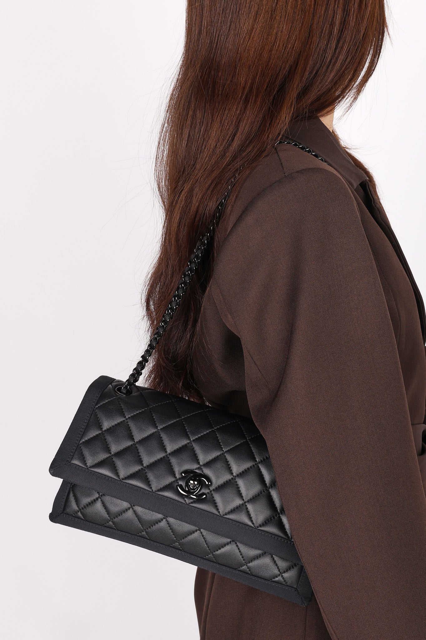Chanel Bag Black Calfskin DSHW