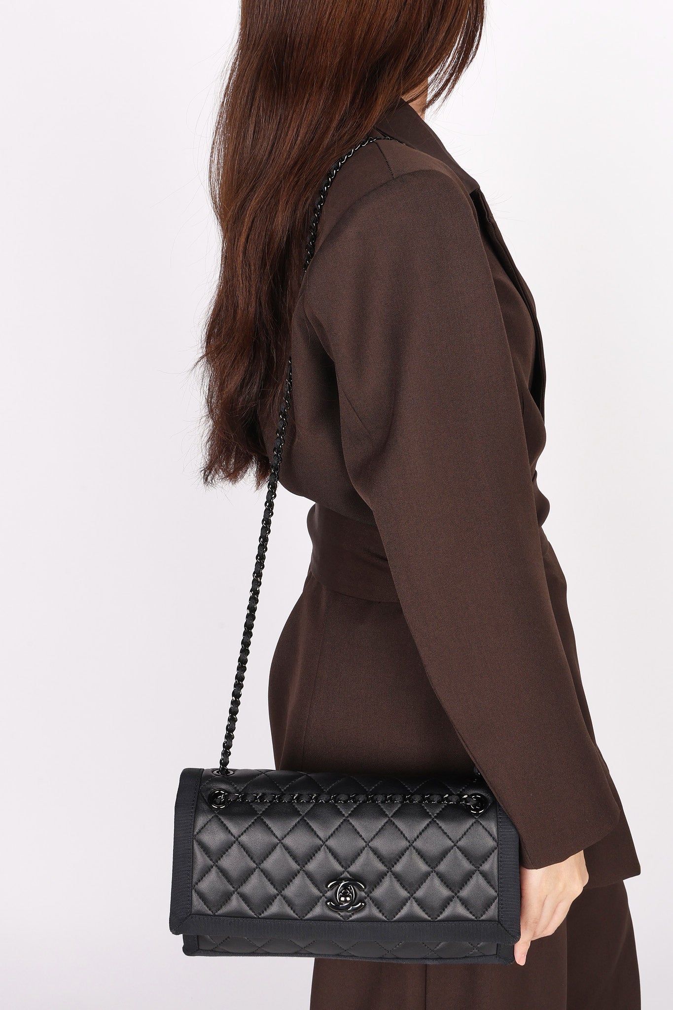 Chanel Bag Black Calfskin DSHW