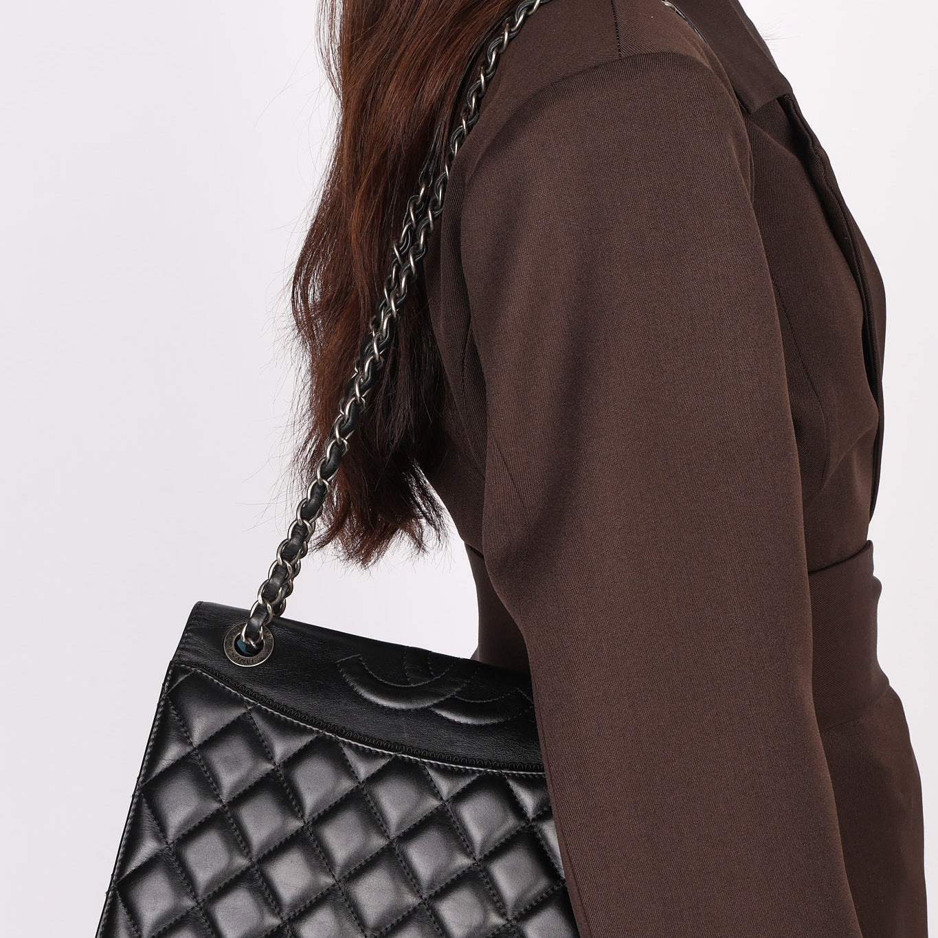 Chanel Bag Black Calfskin RHW