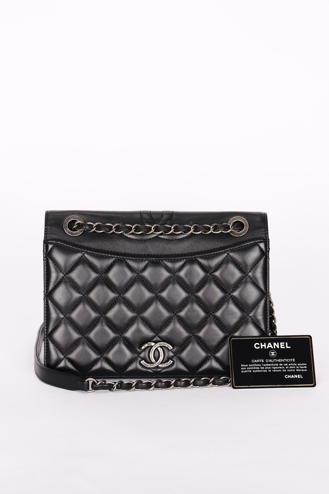 Chanel Bag Black Calfskin RHW