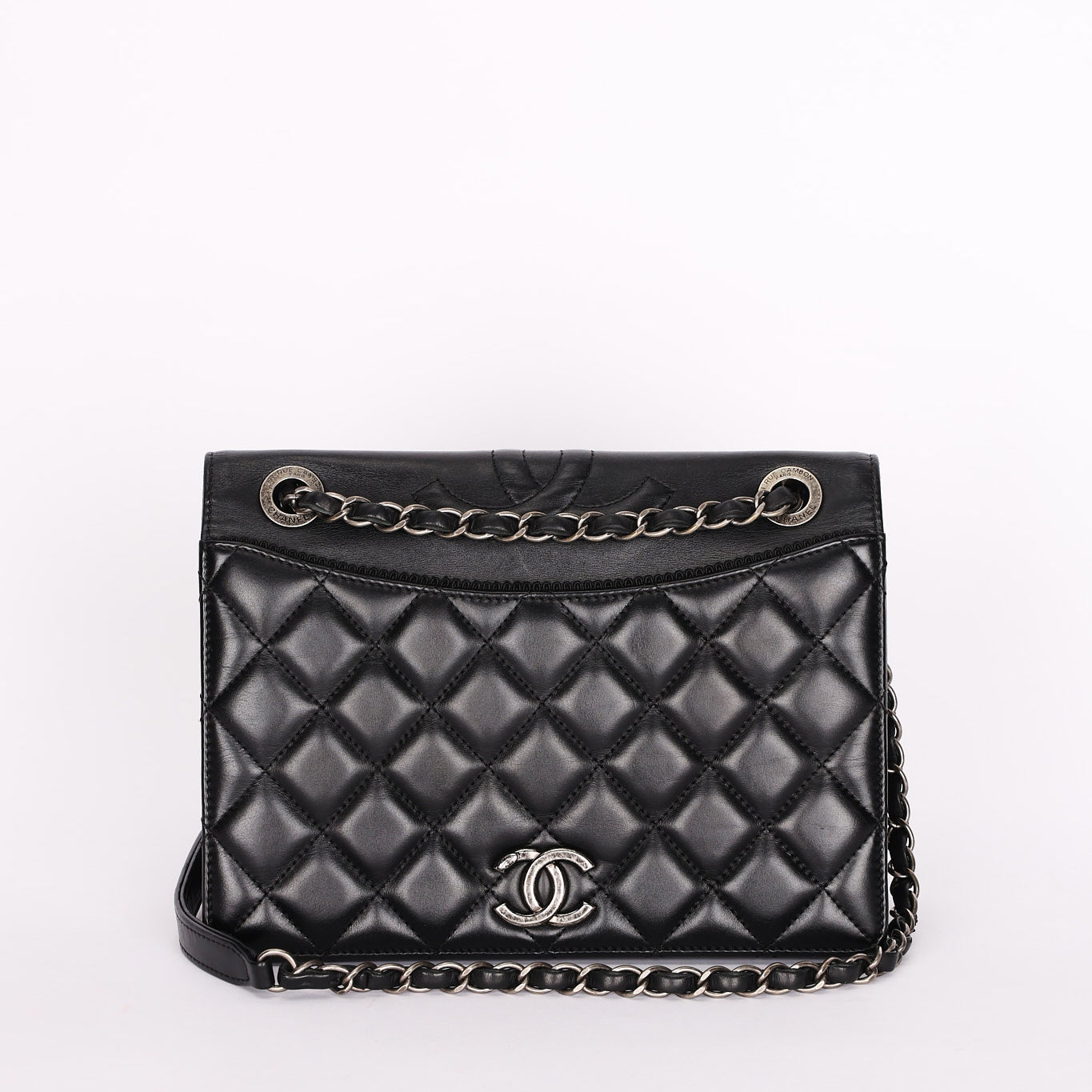 Chanel Bag Black Calfskin RHW