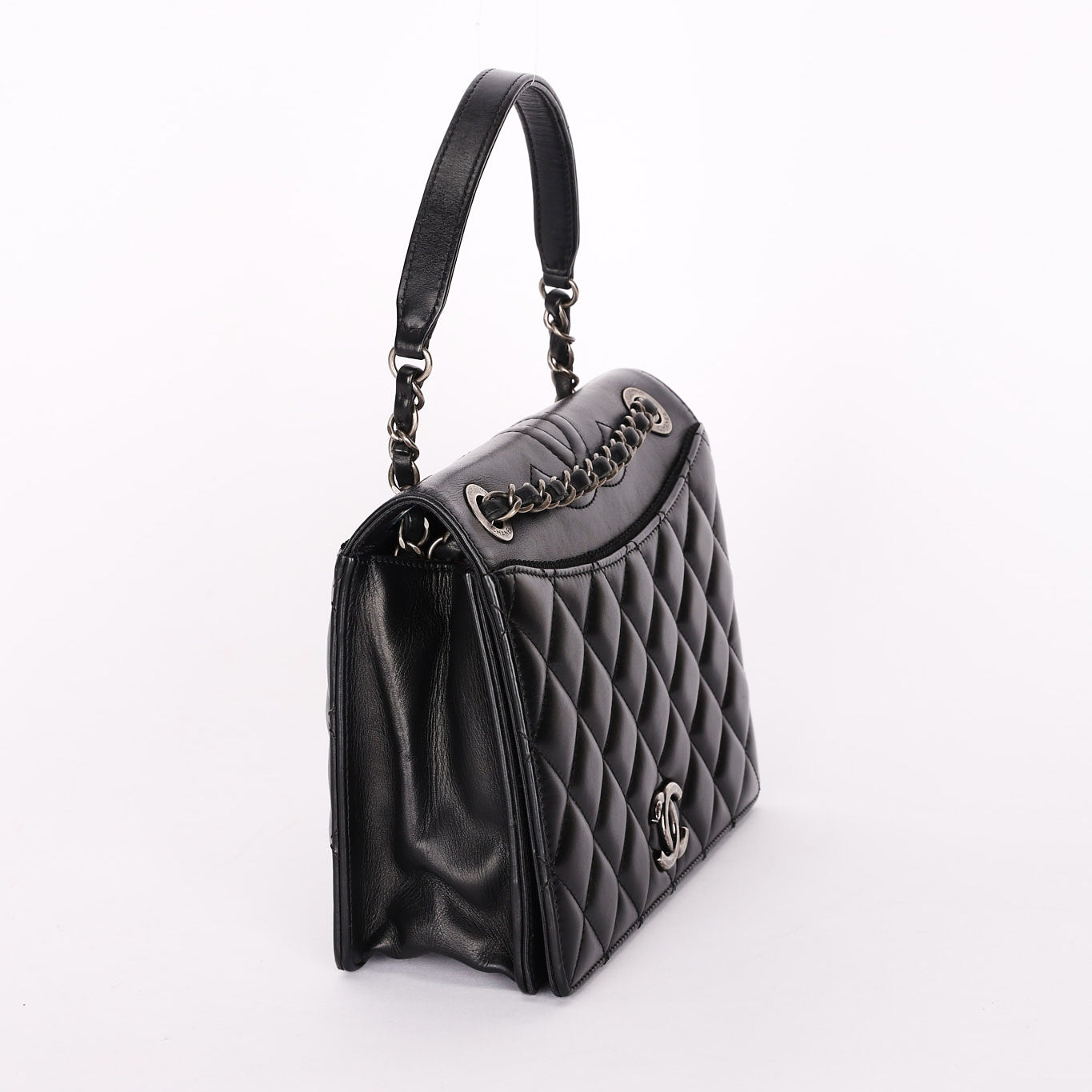 Chanel Bag Black Calfskin RHW