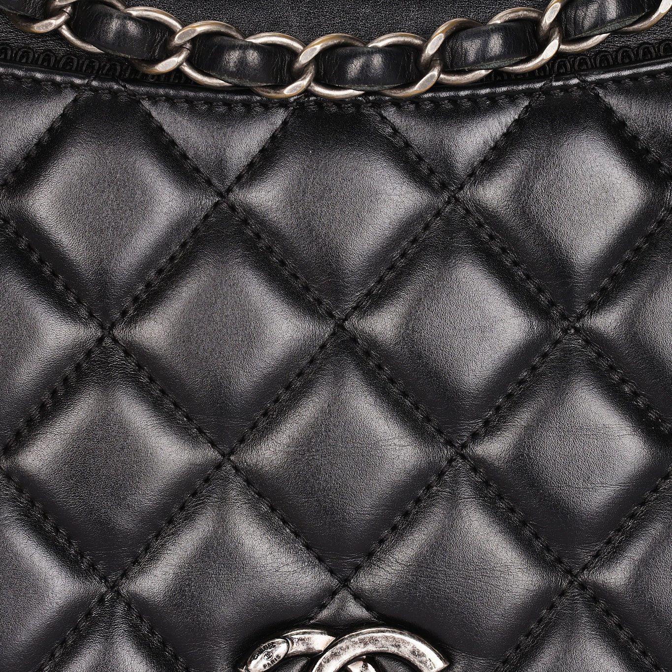 Chanel Bag Black Calfskin RHW