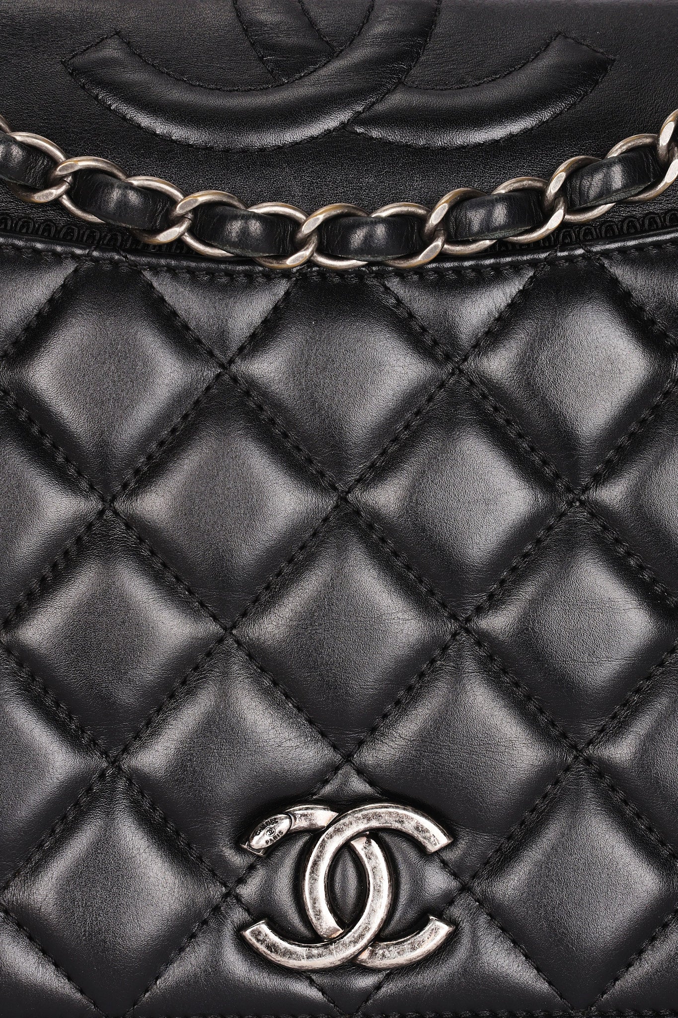 Chanel Bag Black Calfskin RHW