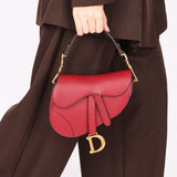 Dior Mini Saddle Bag Bordeaux