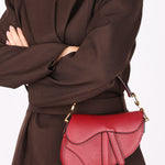 Dior Mini Saddle Bag Bordeaux