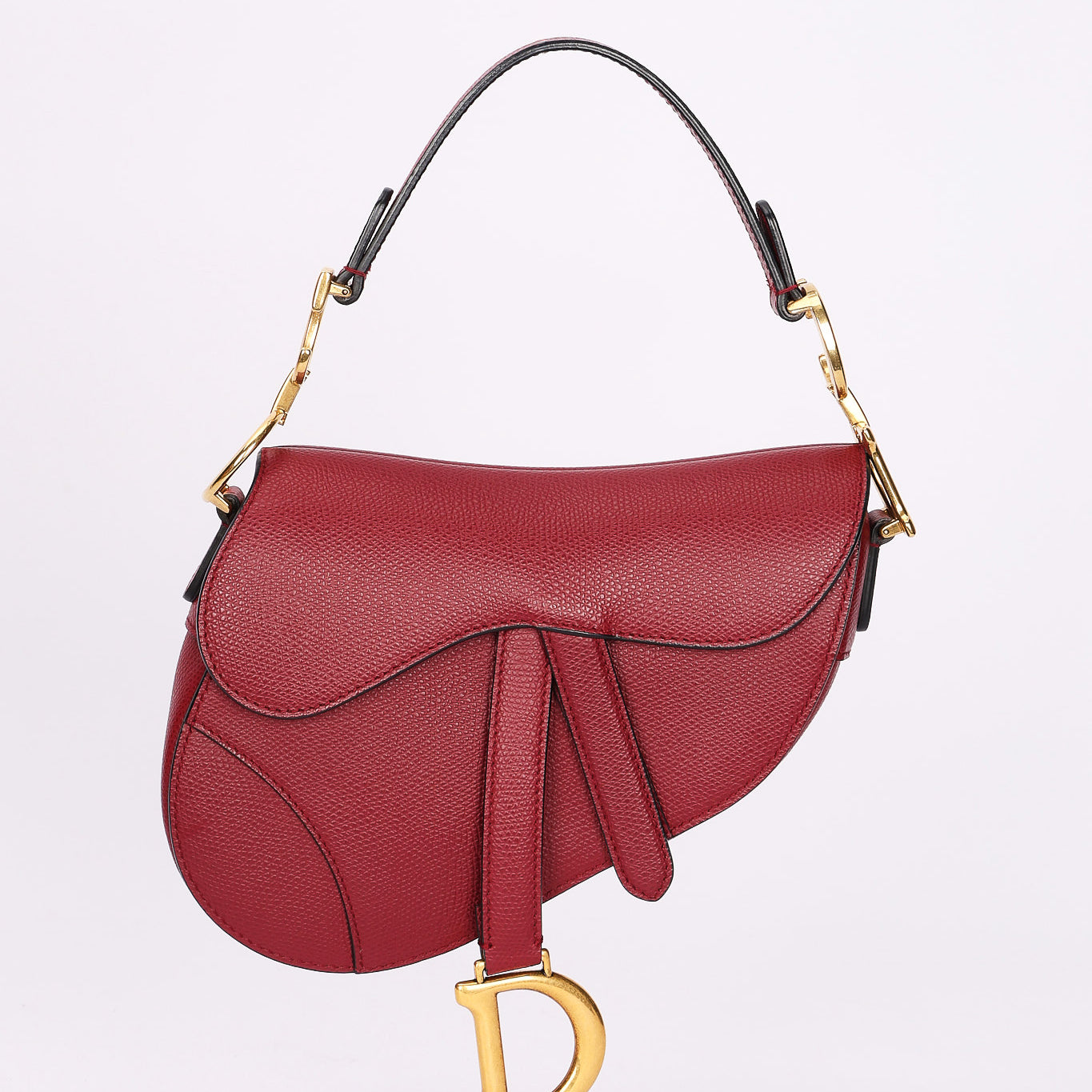 Dior Mini Saddle Bag Bordeaux