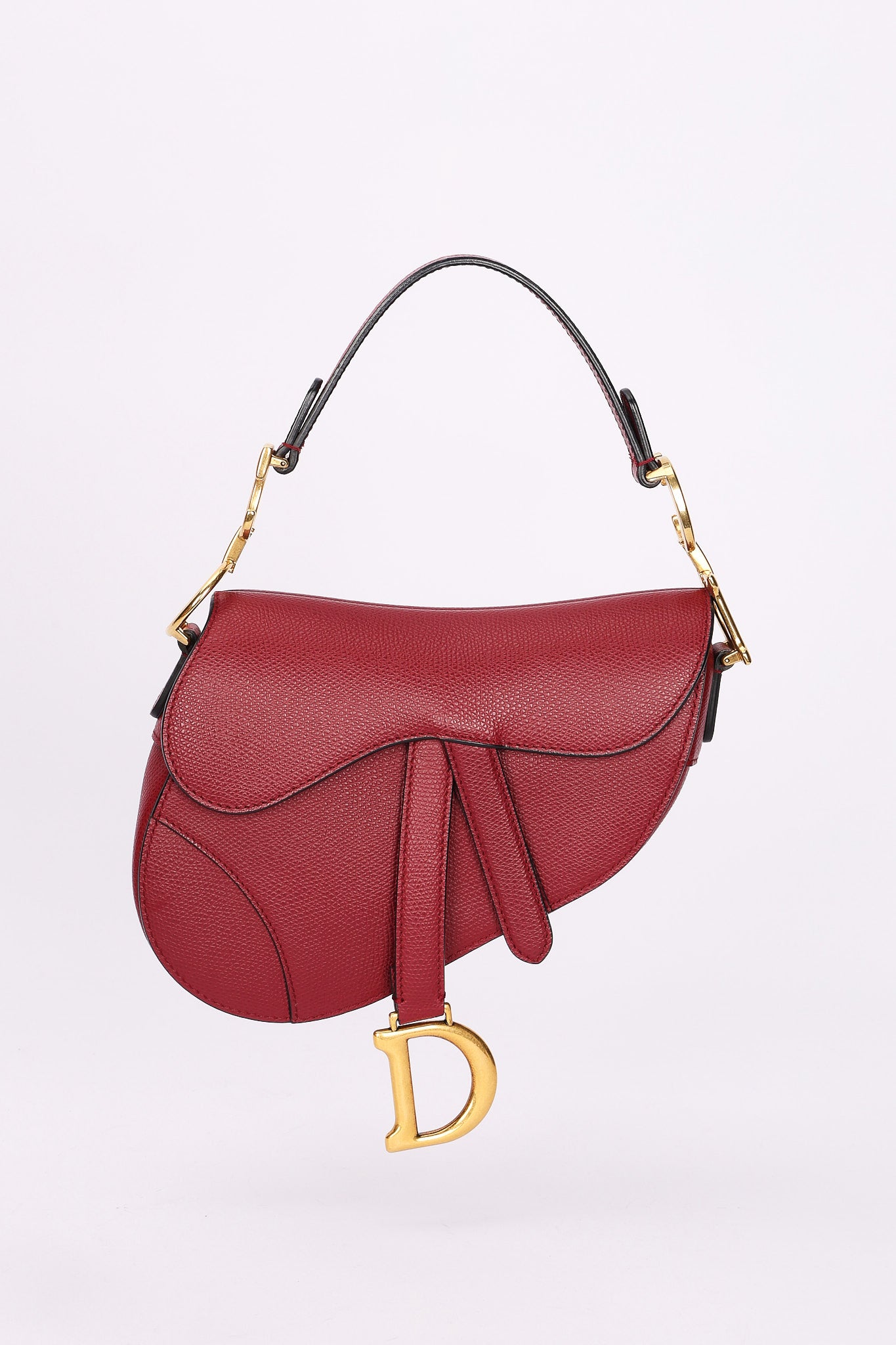 Dior Mini Saddle Bag Bordeaux