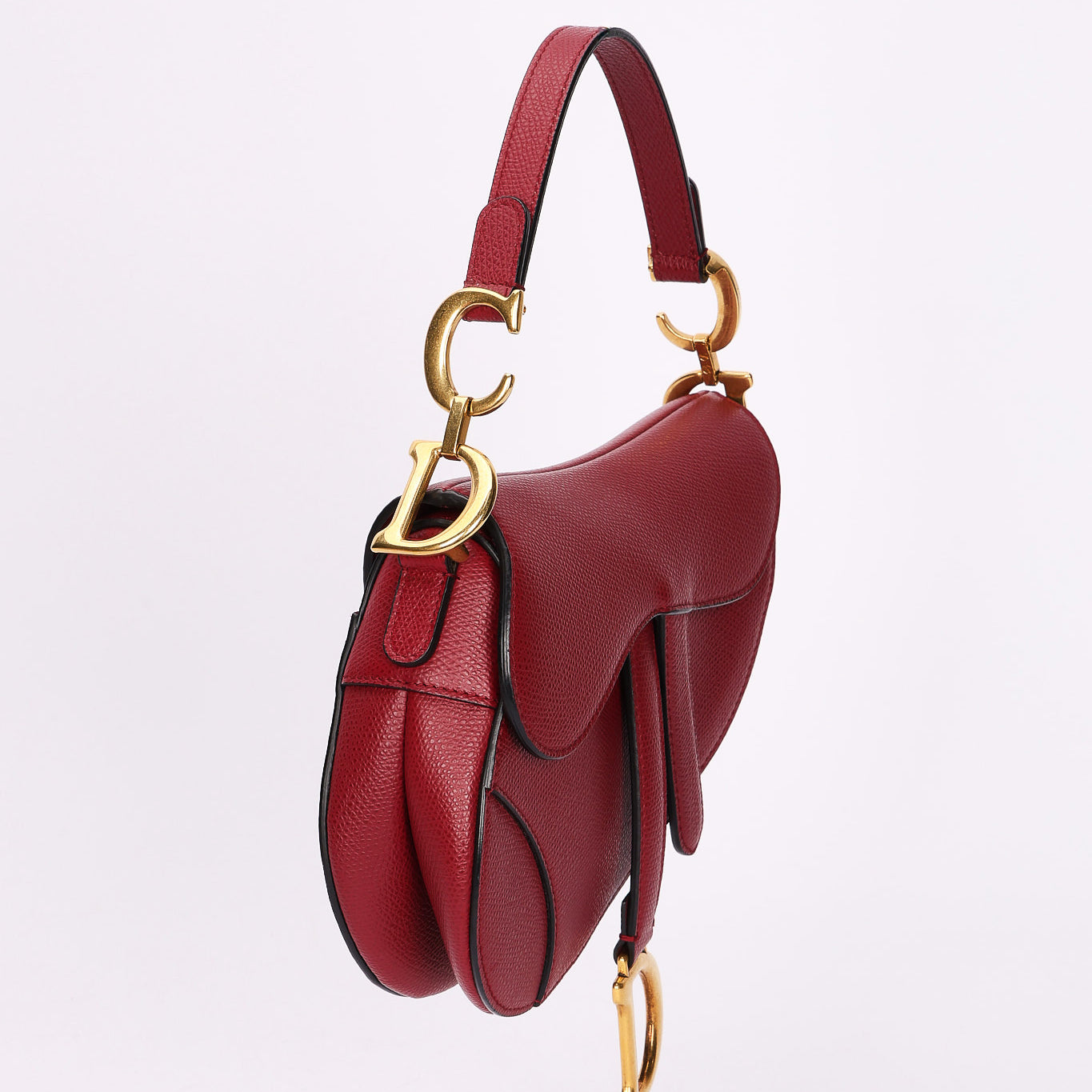 Dior Mini Saddle Bag Bordeaux