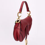 Dior Mini Saddle Bag Bordeaux