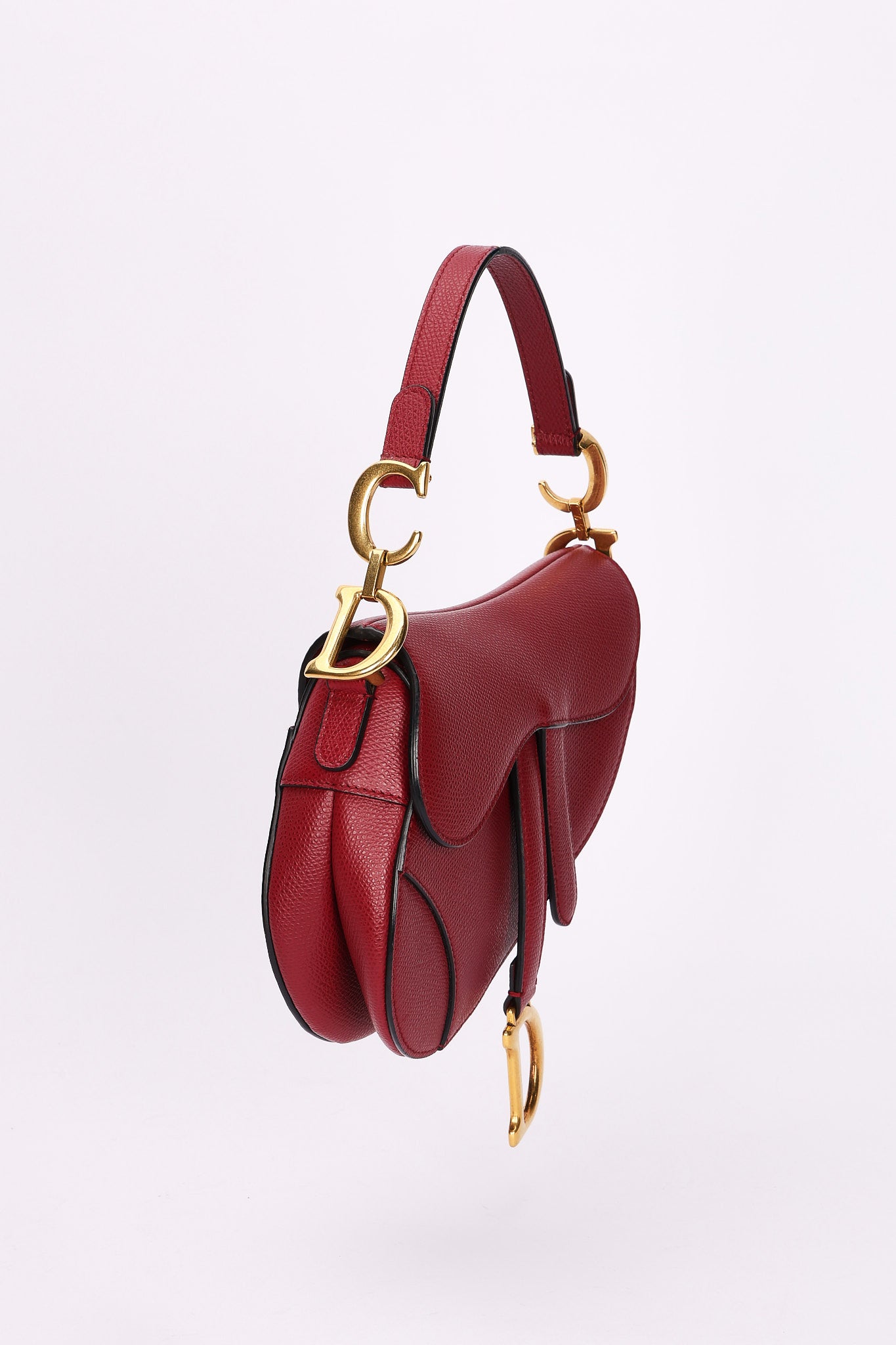 Dior Mini Saddle Bag Bordeaux