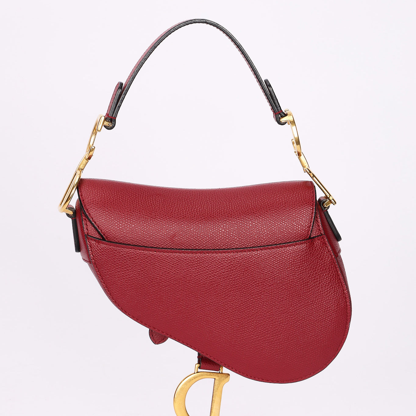 Dior Mini Saddle Bag Bordeaux