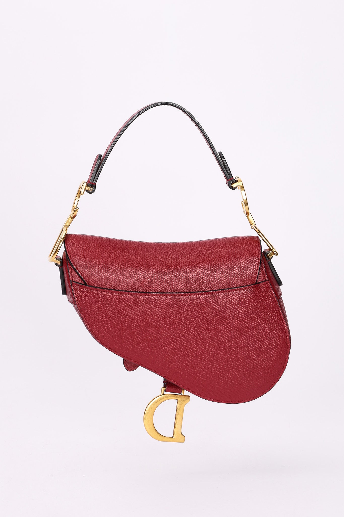 Dior Mini Saddle Bag Bordeaux