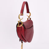 Dior Mini Saddle Bag Bordeaux